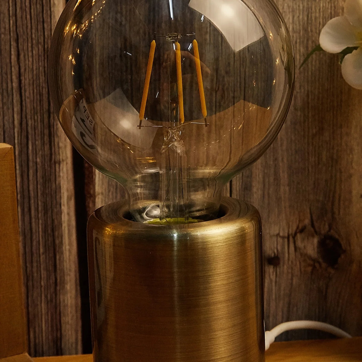 Desketic Globo Electroplated Brass Filament Globe Lamp — Desketic Architectural & Ambient Luminescence — view 2