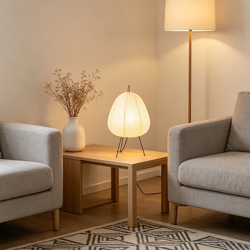 Desketic Nuvola Rice Paper Tripod Ambient Lamp — Desketic Architectural & Ambient Luminescence — view 3