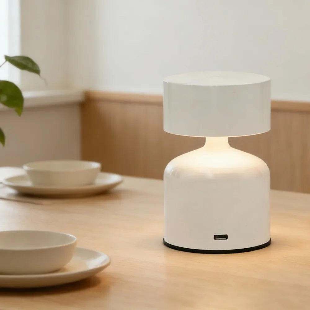 Desketic Sasso Sculpted Cylinder Ambient Lamp — Desketic Architectural & Ambient Luminescence — view 2